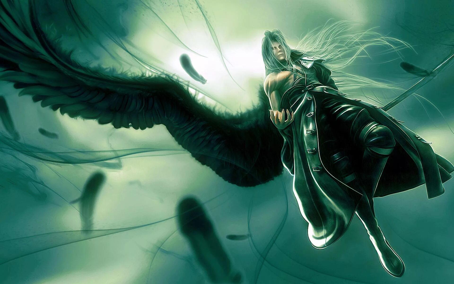 Сефирот Final Fantasy 7. Final Fantasy 7 Сефирот ангел. Однокрылый ангел Сефирот. One winged angel