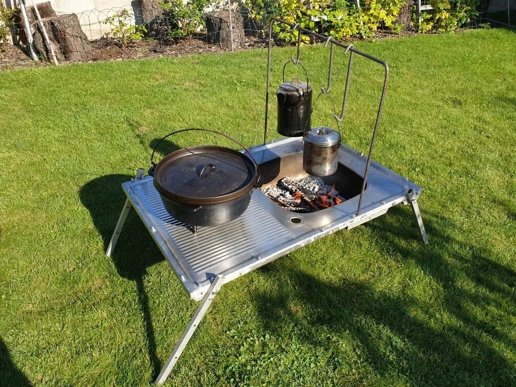 DIY печь палатки. Как сделать переносной гриль для летнего времени. Easy Grille. Easy grill