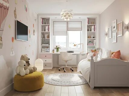 Дизайн маленькой детской - как обустроить комнату для ребёнка.