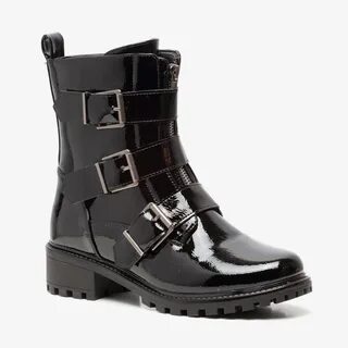 Blue Box dames lak biker boots.