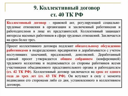 Какие отношения регулируются коллективным договором ответ