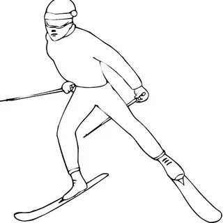 Рисунки лыжников для срисовки (90 фото) * Прикольные картинки и позитив