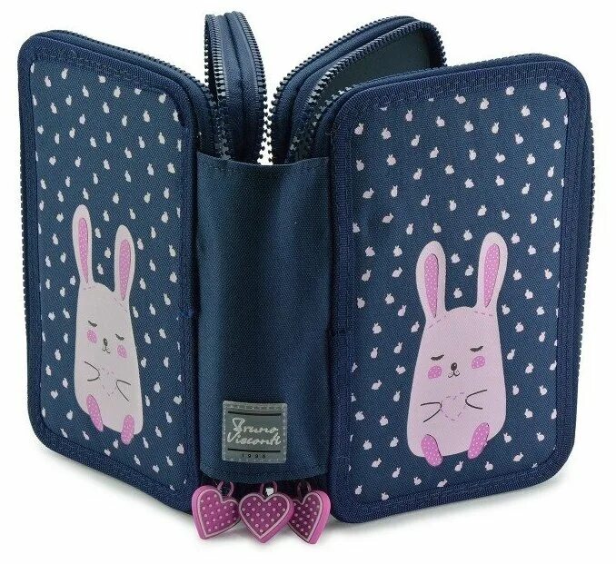 пенал оникс. пенал мягкий на молнии 2 отделения. пенал на молнии - фуксия. пенал с молнией. пенал школьный.