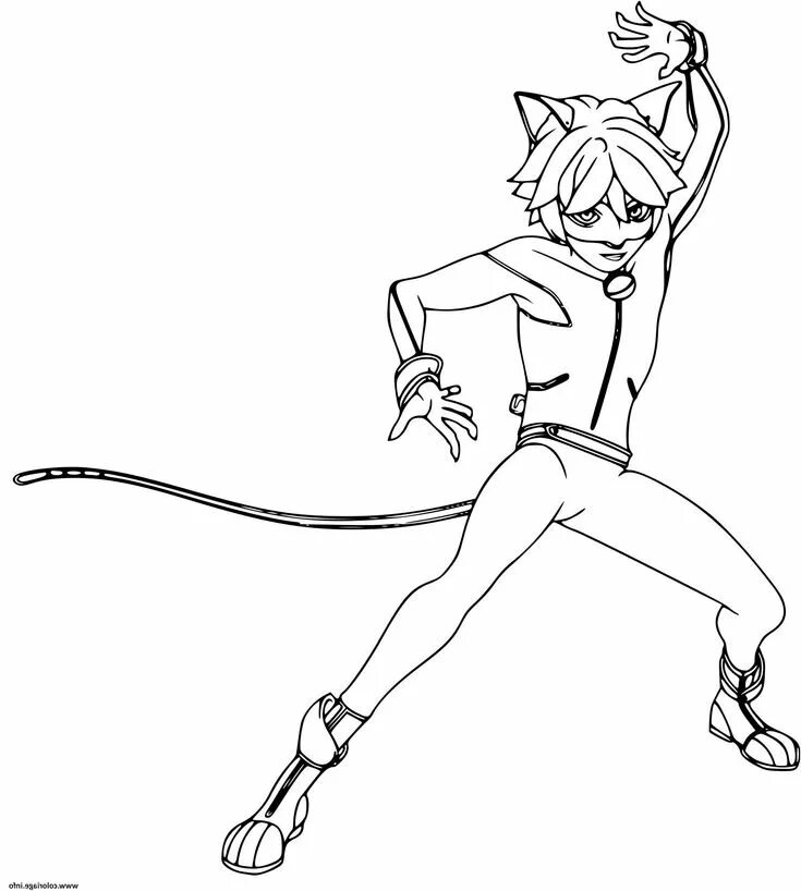 Супер кот раскраска для детей распечатать Ladybug and Cat Noir coloring pages. 140 printable Coloring pages Ladybug colori