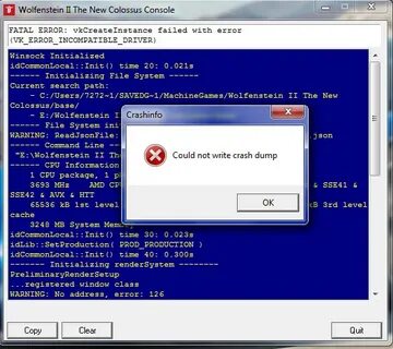 Init error