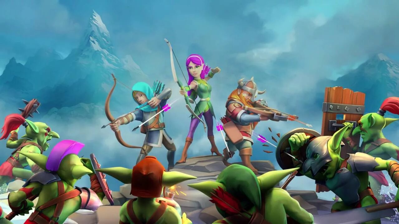 Тини на андроид. Archer игра. tiny archers. игра tiny archers персонажи. гоблины игра на андроид.