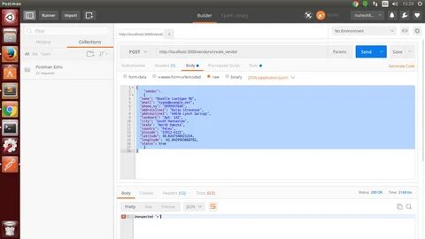 Postman example