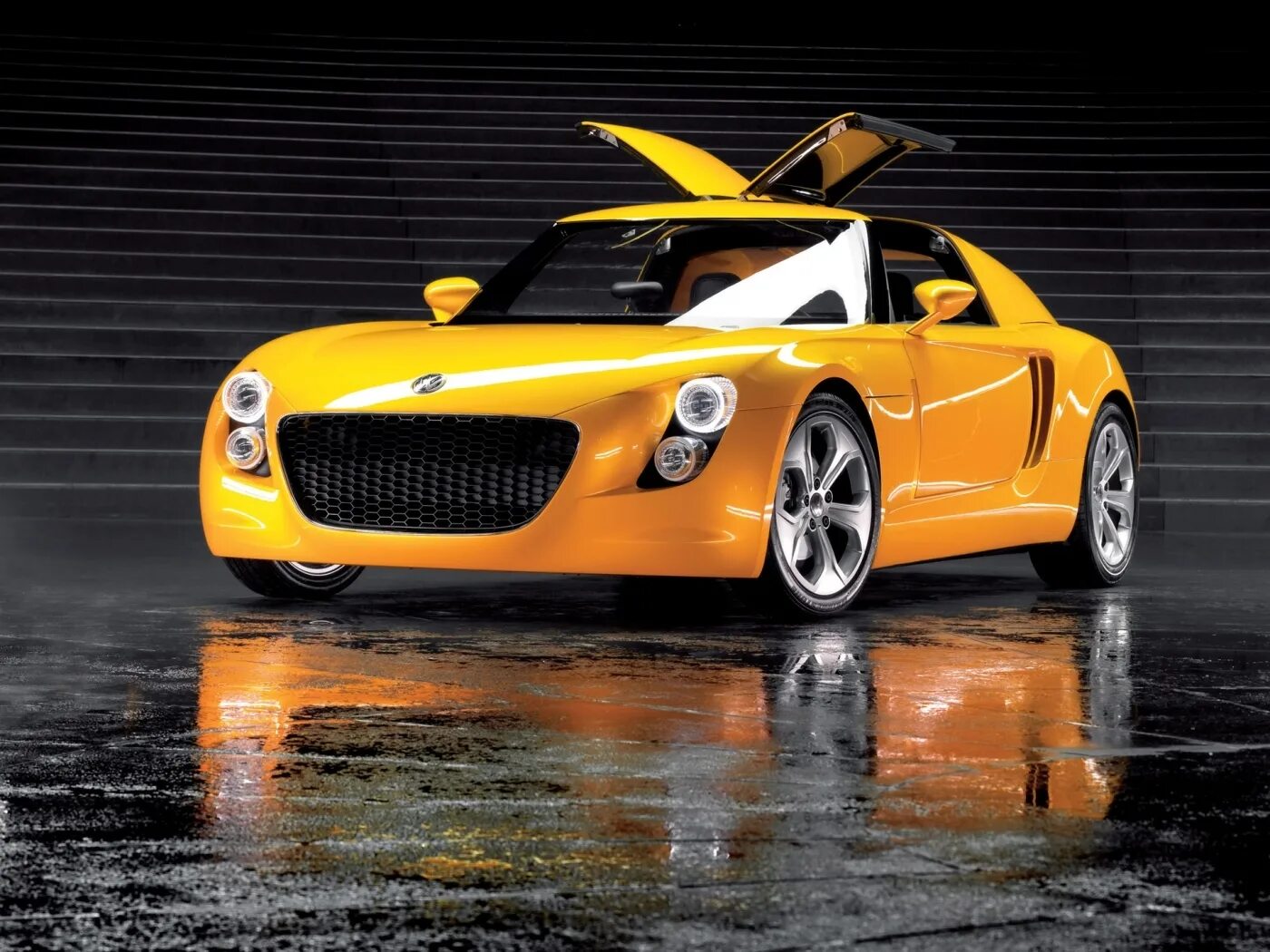 Volkswagen Concept 2005. Фольксваген ECORACER. Машина желтая. Красивые желтые машины. Высокие тачки