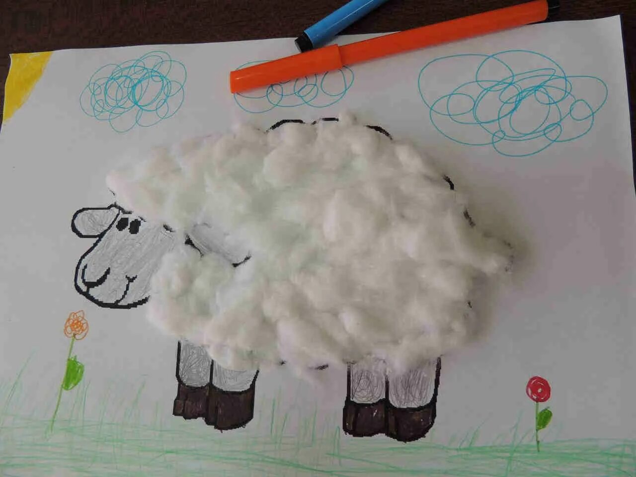 поделки из ваты для детей