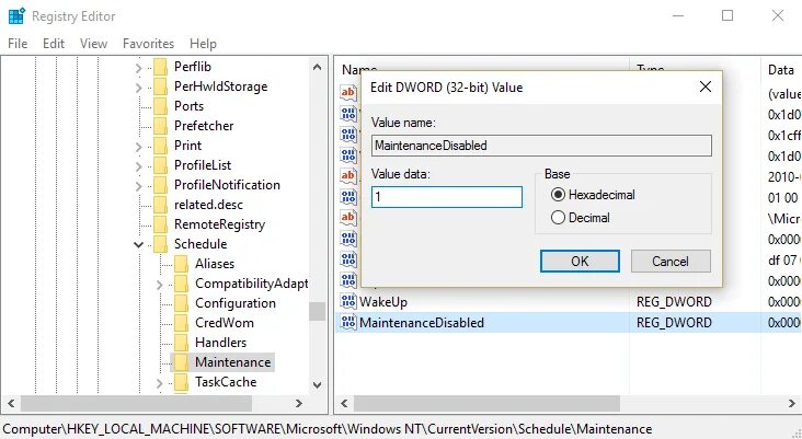 Registry error