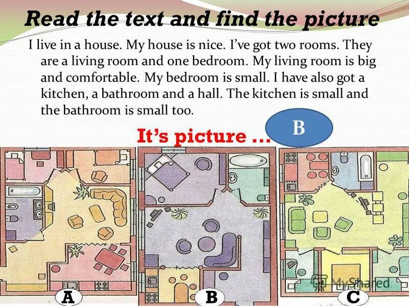 Complete the sentences with the. Комнаты worksheets for kids. There is there кухня. Read the text is there. Read the text is there.