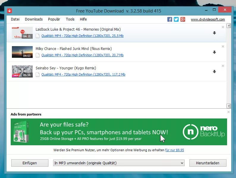 Youtube to mp3 downloader.