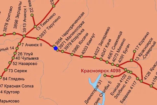 Маршрут электричек омск