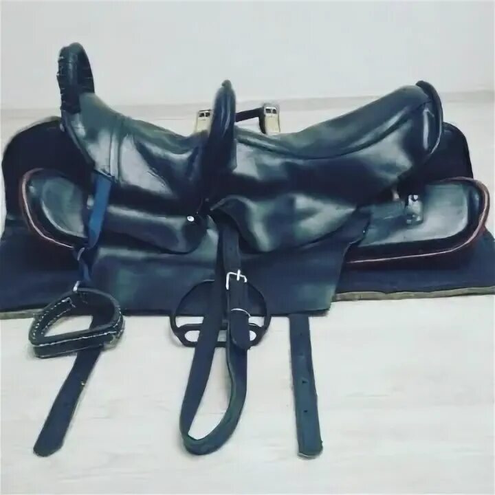 Спортивное седло для лошади. Двухместное седло. Western saddle. Двойное седло. Детское седло на лошадь.