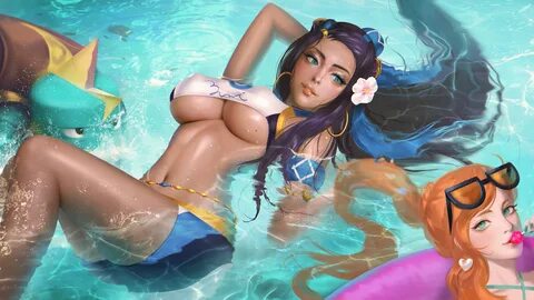 Anime 3840x2160 Pokémon anime anime girls Seungyoon Lee Nessa (Pokémon Swor...