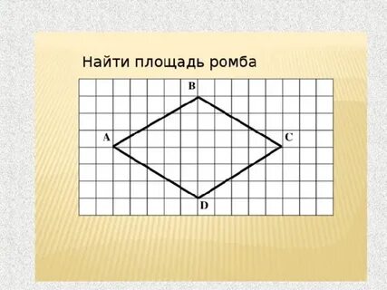Найдите площадь ромба 10 и 4
