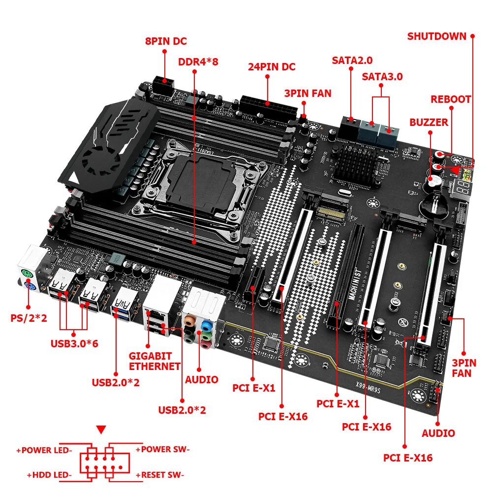 Machinist x99 e5 mr9a pro max. Machinist x99 e5 mr9a pro max
