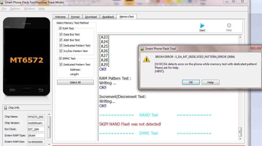 Detect memory