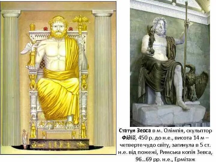Бронзовая статуя зевса. Бронзовая статуя зевса