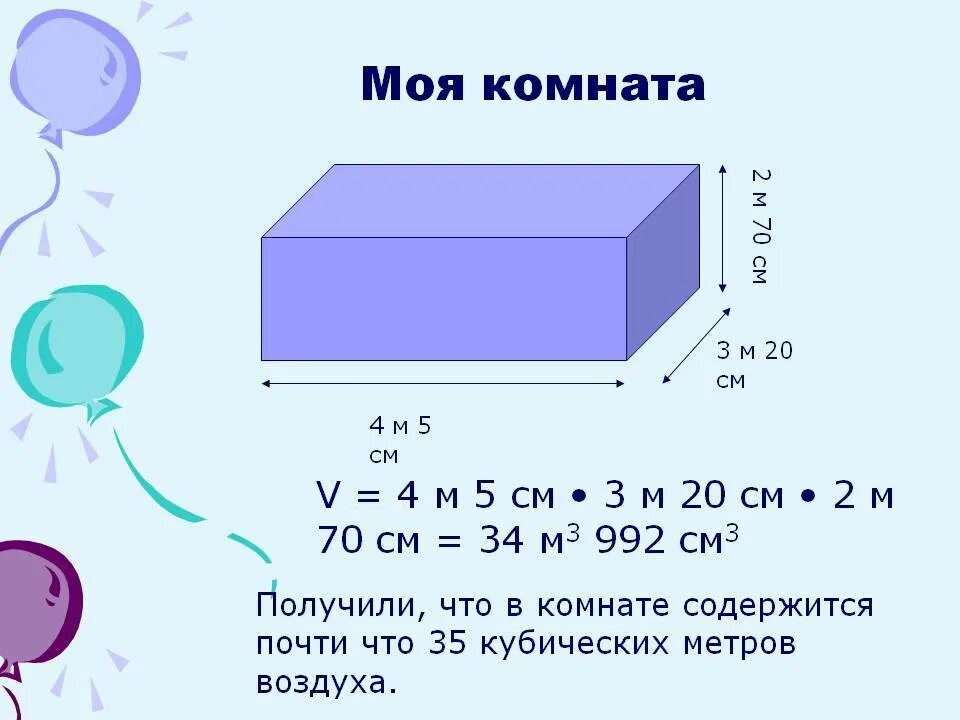 Как вычислить объем коробки в литрах
