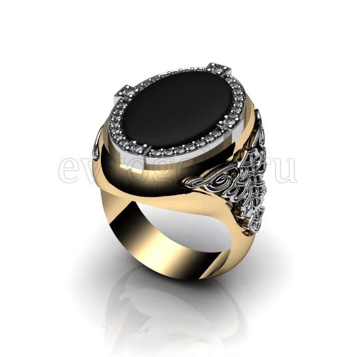 SuoHuan Hot Size 7 11 Male Rings For Men Black Stone Zirconia Cz Crystal Gold Fi