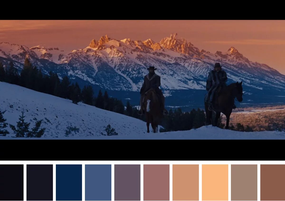 The color is beautiful. Сочетание цветов в фильмах. Палитра цветов в фильмах.