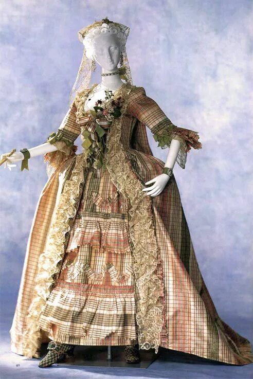 Elegant Bridal Fashion in 1770s Paris