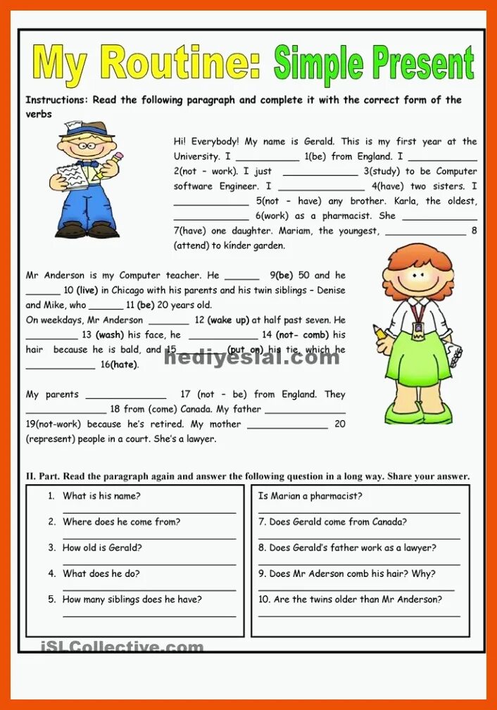 Elementary упражнения. Grammar Worksheet present simple ответы. Английский present simple Worksheet. Present simple воркшит. Present simple for Intermediate Worksheets.