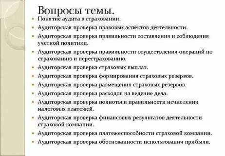 Независимый аудит организации