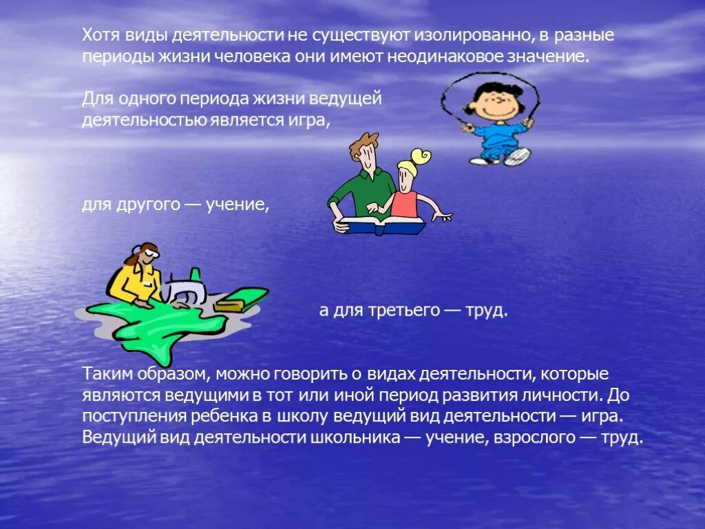 Виды деятельности человека в периоды. Деятельность человека и её основные формы труд, учение. Деятельность в жизни человека. Деятельность игра учеба труд общение. Виды деятельности игра учение общение