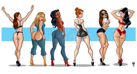 Slideshow butts cartoon.