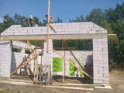 Гараж из пеноблоков своими руками пошаговая