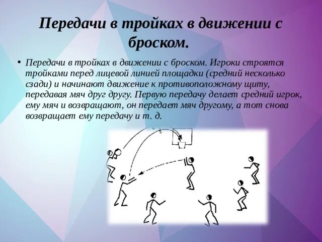 Ловля и передача в движении. Передача мяча в тройках в волейболе. Передача мяча в тройках в баскетболе. Передача мяча в тройках в движении. Передача в тройках в движение с броском.