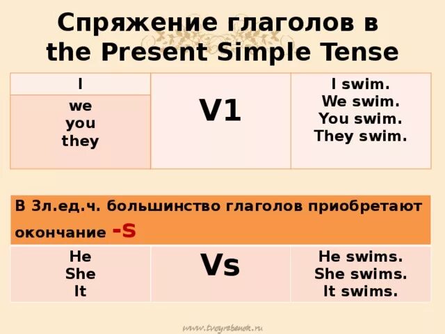 Употребление глагола present simple. Окончания глаголов в английском в настоящем времени. Окончания глаголов present simple и present. Окончания глаголов английский present simple. Present simple окончания глаголов.