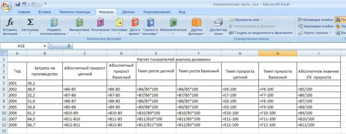 Средний абсолютный прирост формула в эксель. Формула процента прироста в экселе. Как посчитать темп прироста. Как считать прирост в процентах. По данным за 6 месяцев