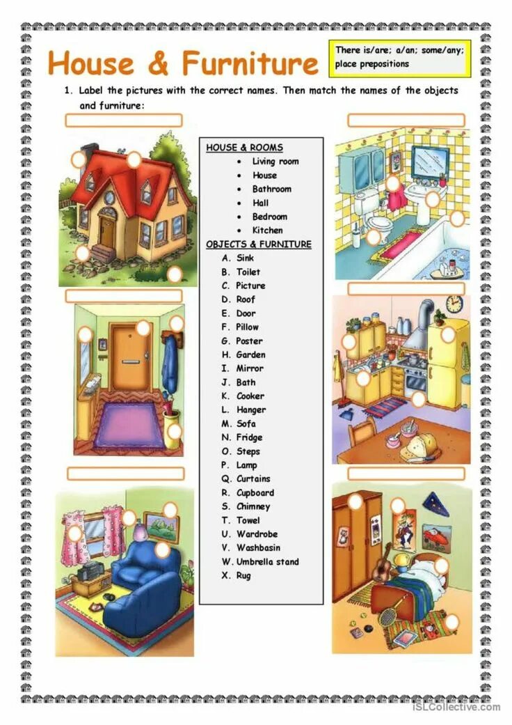 English vocabulary 5. There is there are мебель Worksheets. Дом Worksheets. Задания по теме House and Furniture. There is there are дом.