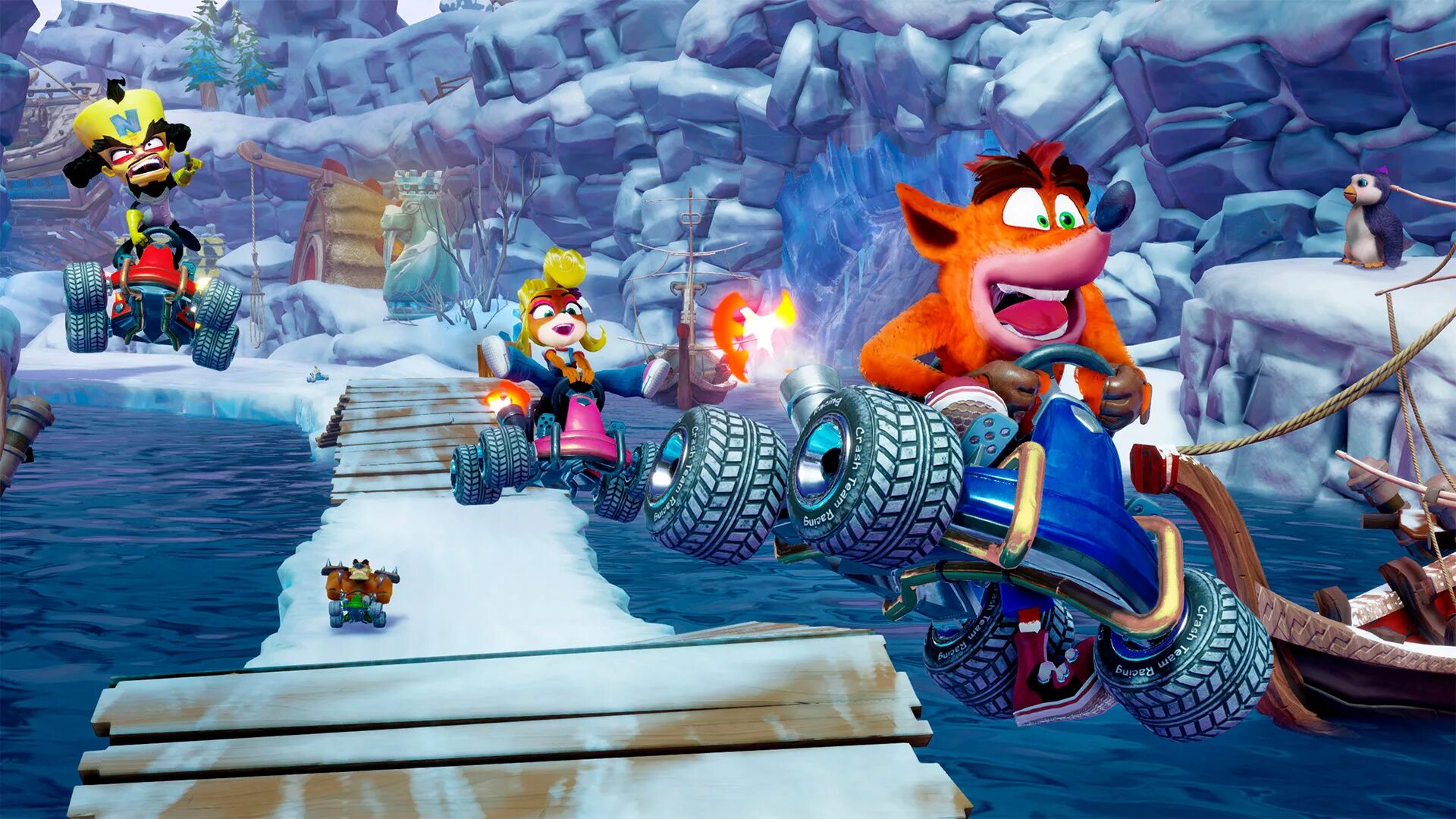 Crash Bandicoot гонки. Краш гонки ps4. Крэш бандикут гонки ps4. Crash Team Racing ps4.