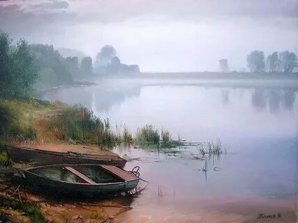 В этот поздний час тишина на реке