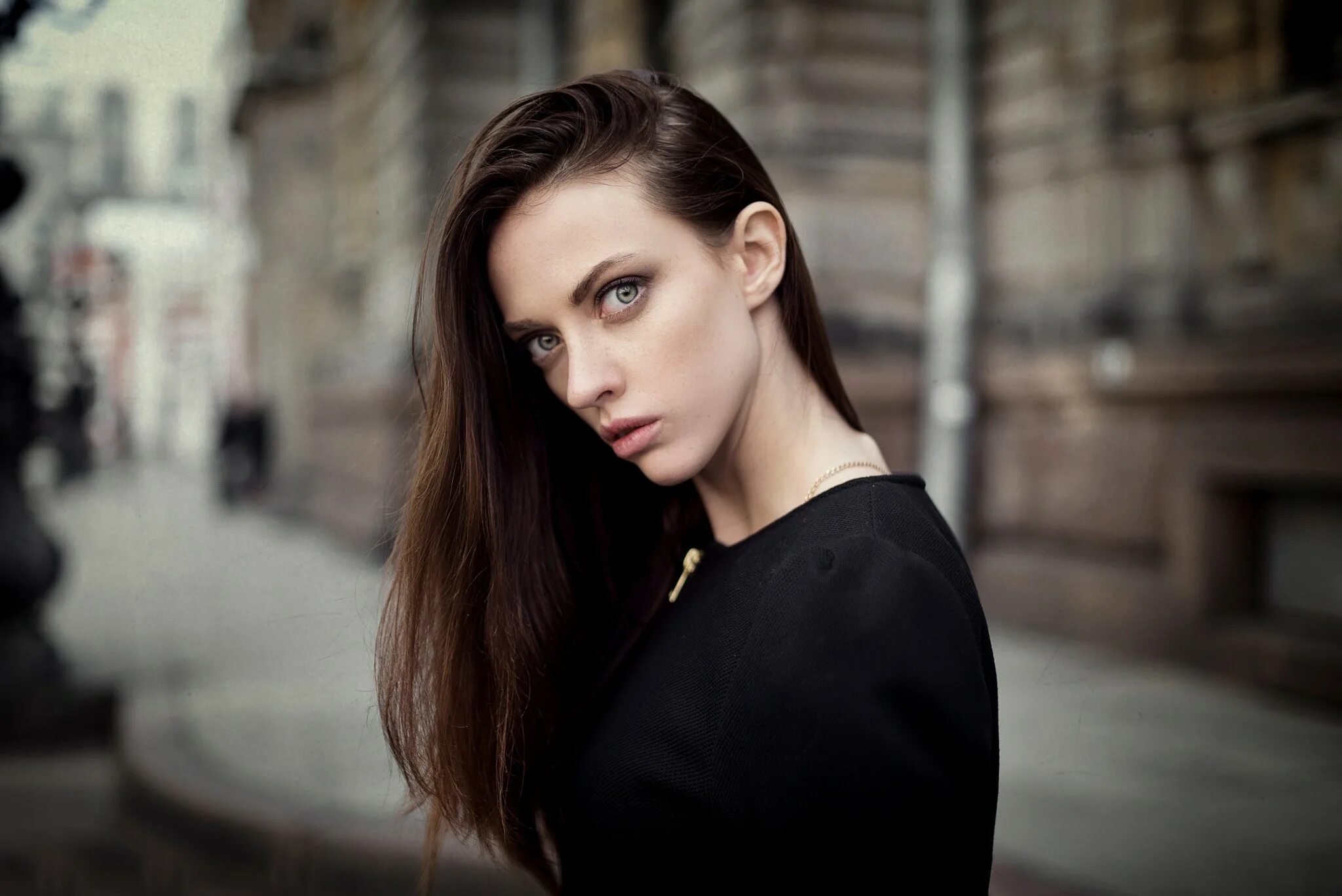 Brunette long. Катя Можина фотосессия.