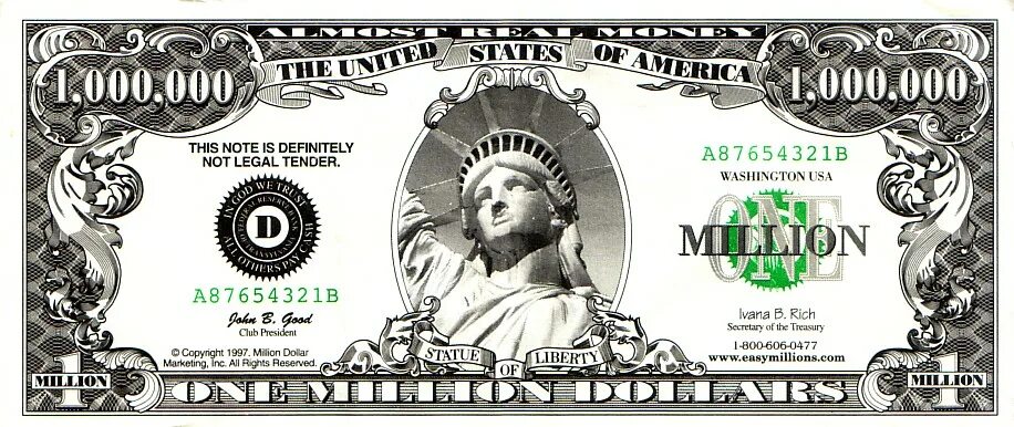 This note is not a legal tender