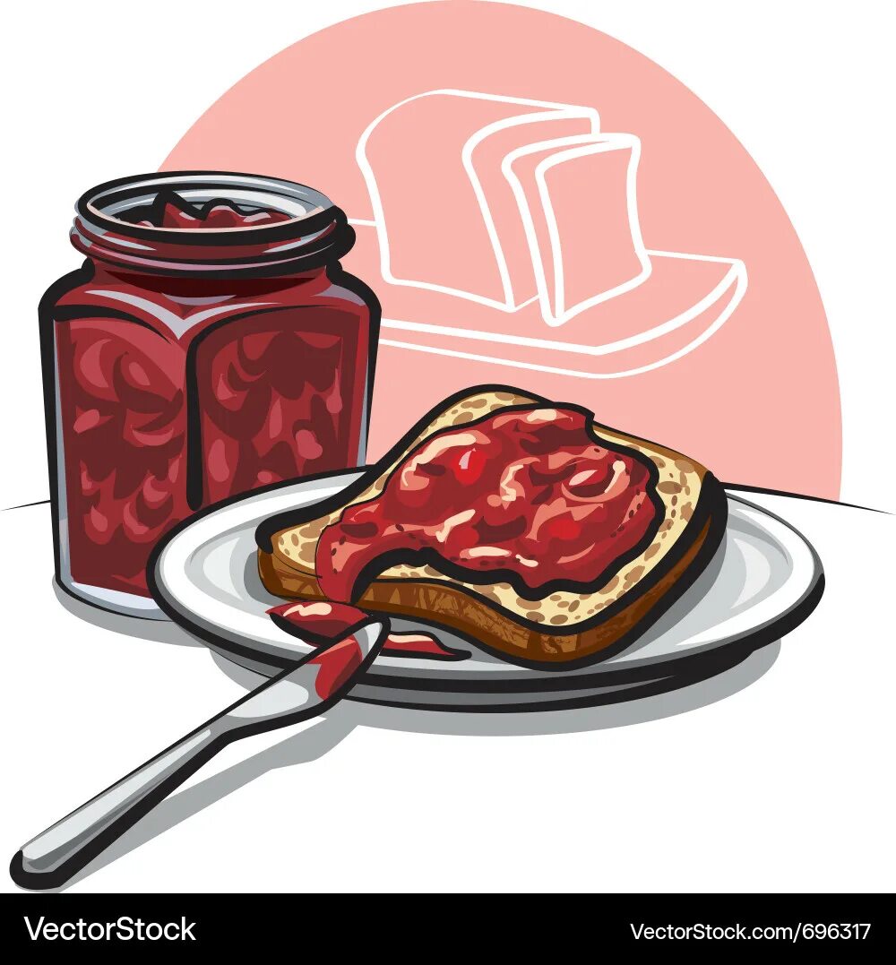Some jam on the table