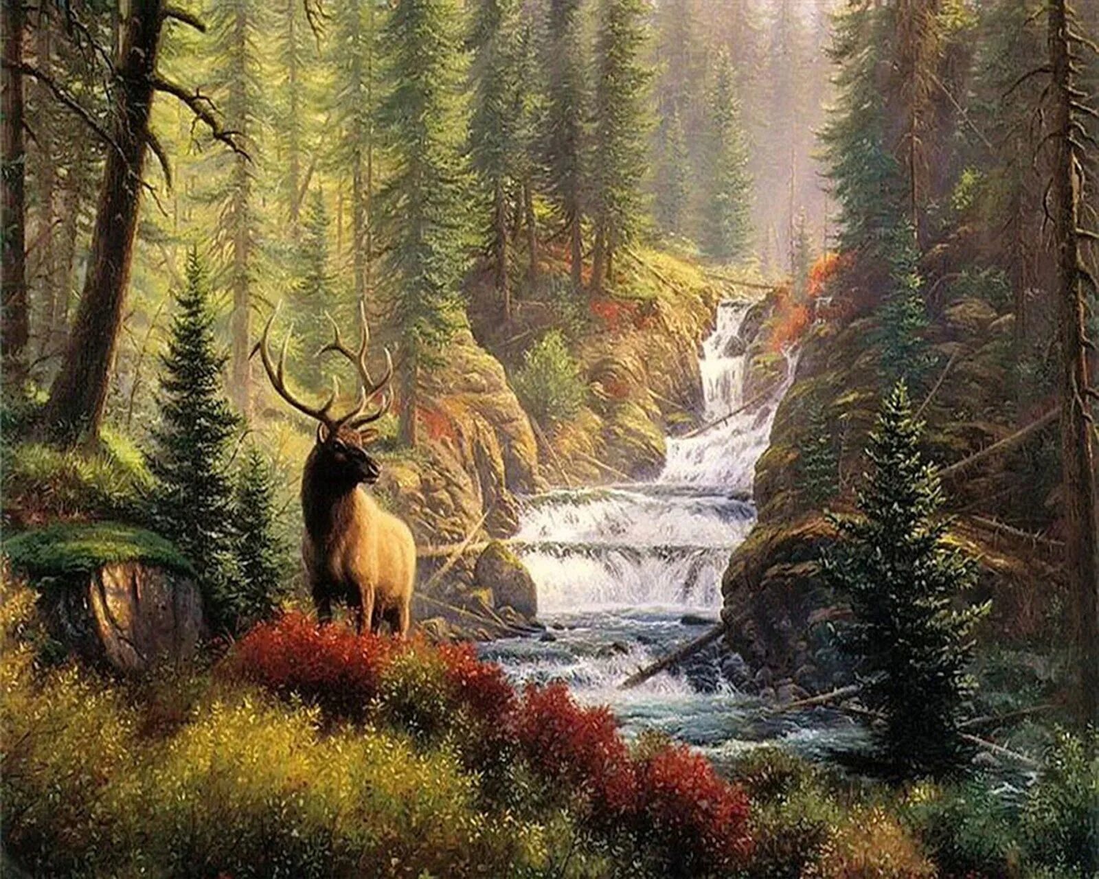 Роль картины природы. Художник Марк Китли (Mark Keathley). Mark Keathley картины. Художник Марк Китли пейзажи. Mark Keathley водопад.