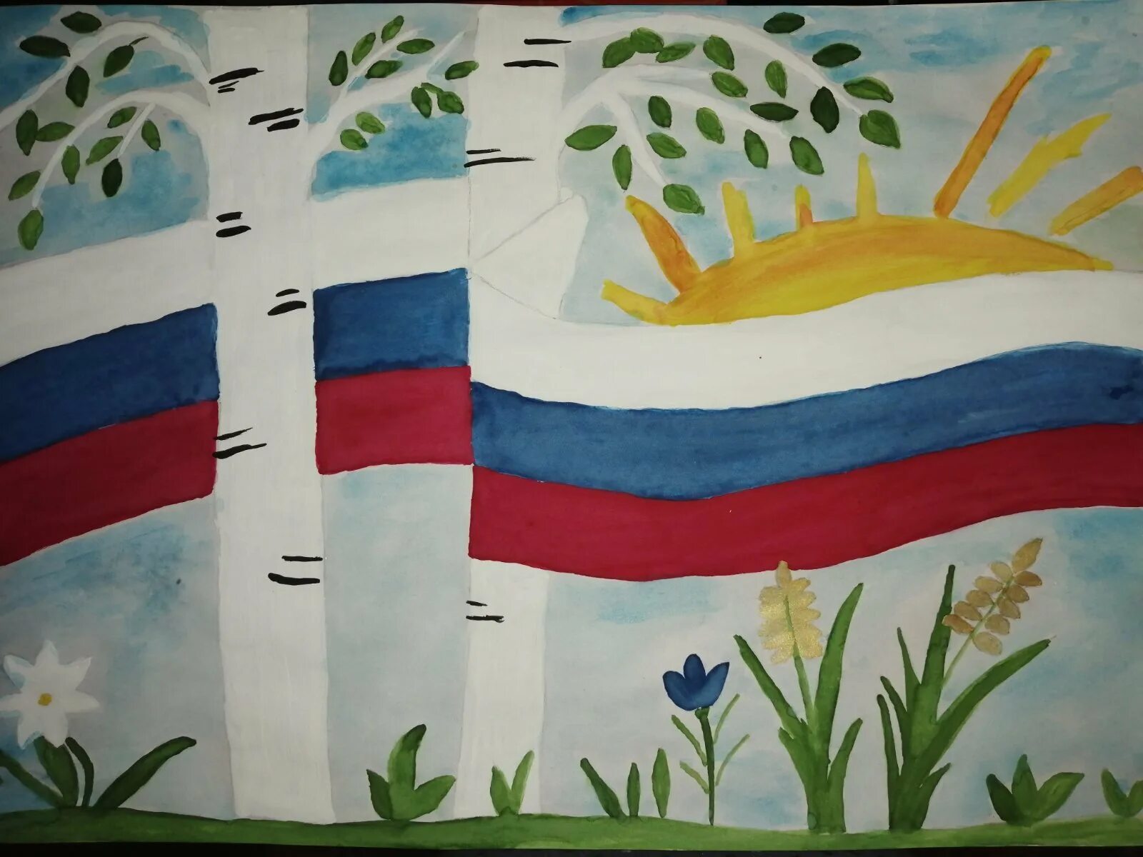 Рисунок на тему российский флаг. Рисование российский флаг. Российский флаг рисунок. Рисунок на патриотическую тему. Рисунок на тему российский флаг.