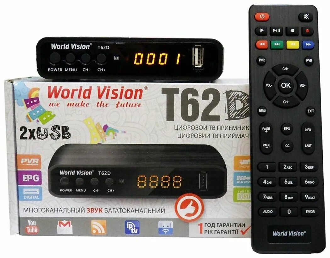 Приставка World Vision t62d. World Vision t62d пульт. Приставка World Vision t62d блок питания. TV-тюнер World Vision t62d. World vision телевизоры