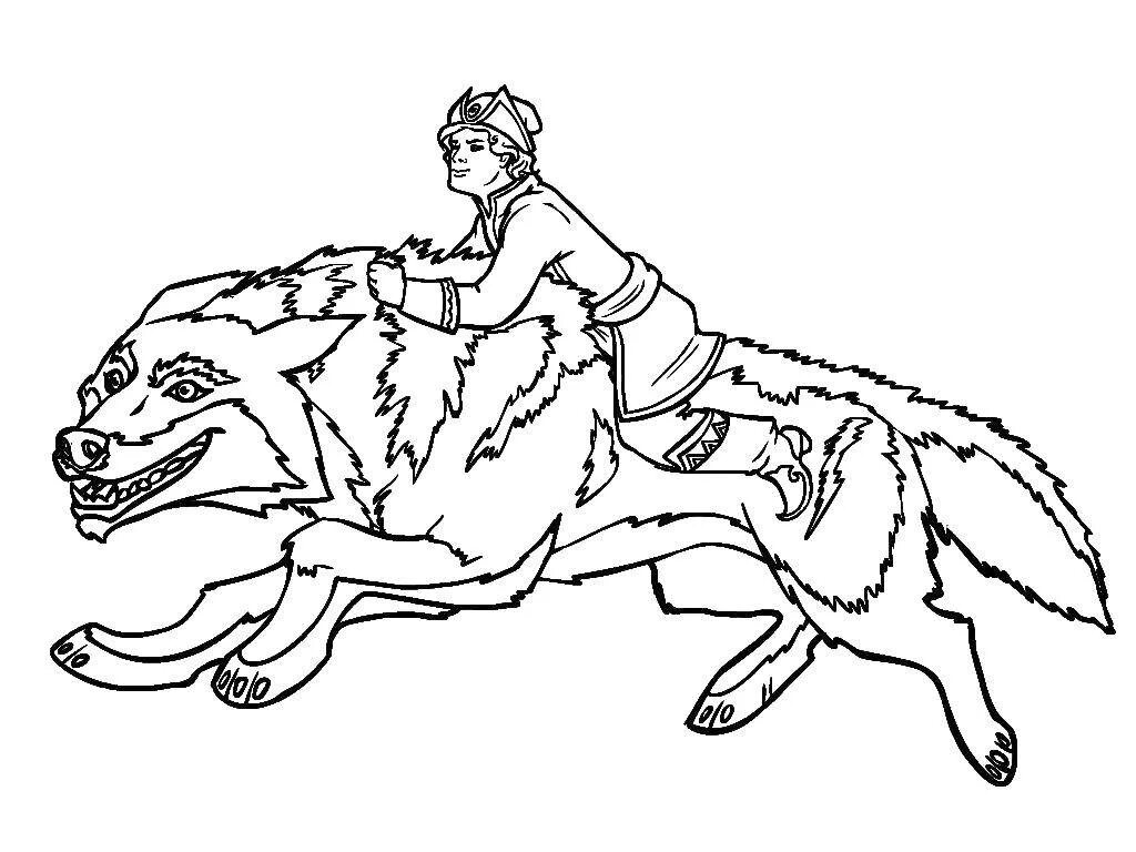 Царевич и серый волк рисунки