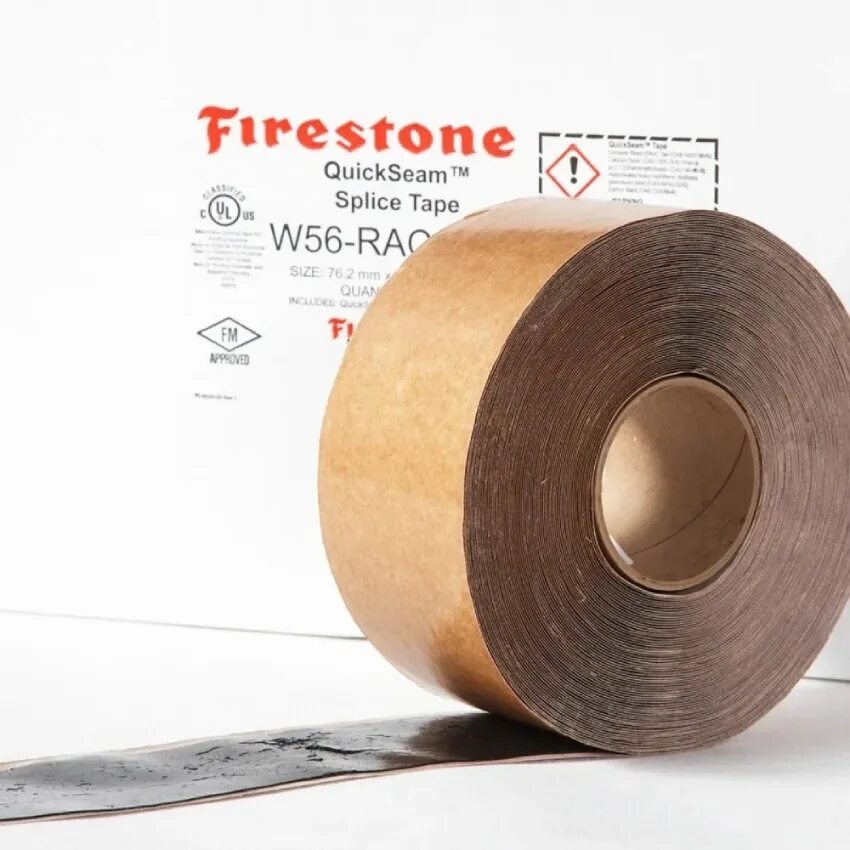 Лента шовная Firestone 7см х30м –. Соединительная лента quick seam Splice Tape 7,62 см х 30,5 м. Соединительная лента для плёнки Firestone QUICKSEAM Splice Tape. Лента 7,62 для ЕПДМ.