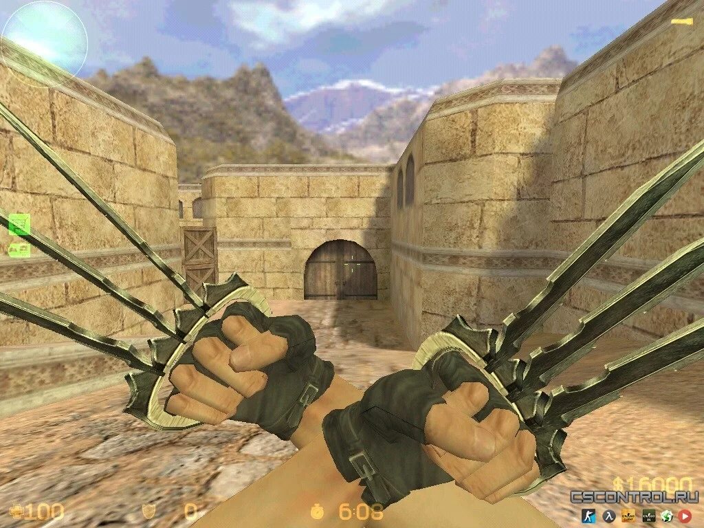 Ножи кс 1 6. Нож КС 1.6. CS 1.6 Knife falo. CS 1.6 Рескин. Модель ножа когти Росомахи КС 1.6.