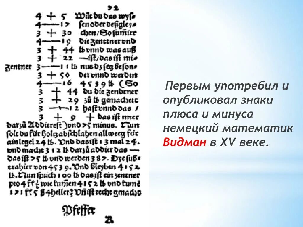 Минусовка история. История возникновения знака минус. Как появились плюс и минус. Знаки плюс минус откуда появились. История появления математических знаков плюс и минус.