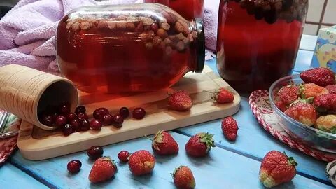 Компот из клюквы на зиму