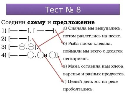 Тест соедини